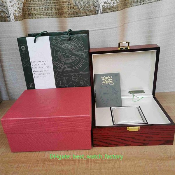 Vendita di orologi Royal Oak di alta qualità Scatole Carte Carta Legno Orologio in pelle Scatola originale Blocco Borsa rossa 20mm x 16mm Per 1520277j