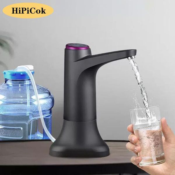 Geräte HiPiCok Wasserspender USB-Wasserpumpe 19 Liter für Flasche Mini Automatische elektrische Wasser-Gallonen-Flaschenpumpe Getränkespender