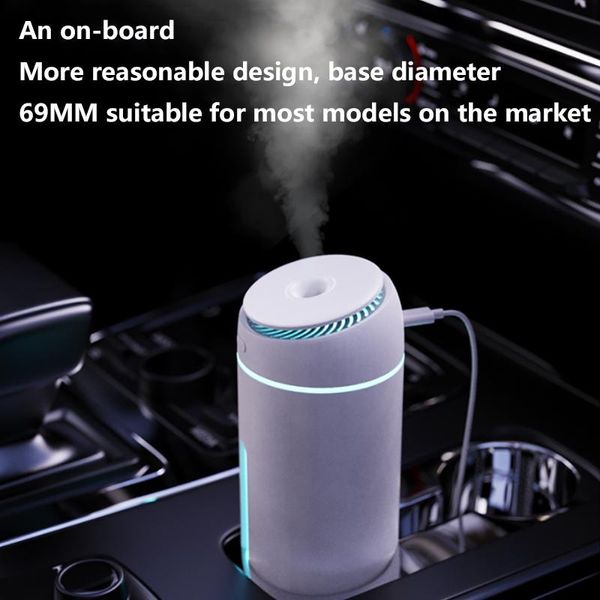 Cihazlar 400ml Aroma Difüzör Hava Nemlendiricisi Ultrasonik Serin Mist Maker Fogger LED Uçucu Yağ Lambası Difüsör Renkli LED Işıklar USB