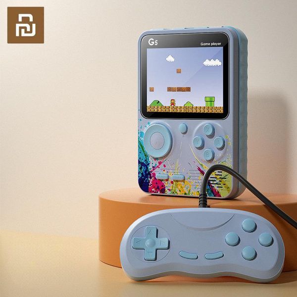 Аксессуары Youpin G5 Handheld Game Device 500 Games ЖК -экраны экрана ретро -игровой консоли игрушки маленькая игрова