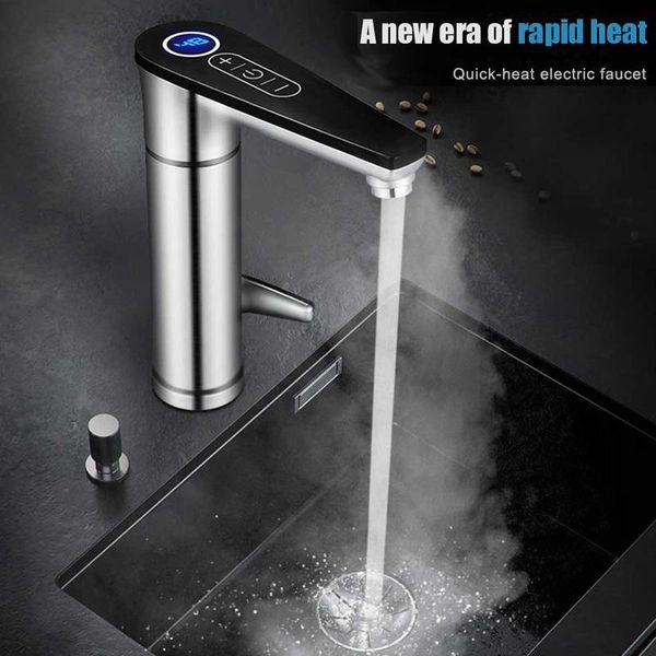 Riscaldatori da 3000w rubinetto elettrico riscaldamento rapido riscaldamento dell'acqua banheiro tocco elettrico senza serbatoio tocco bagno/cucina rubinetto acqua torneira 220v