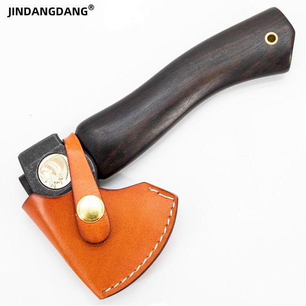 Falegnami indiano Mini Tomahawk Edc portatile Ascia Gang 440c acciaio manico in ebano piccola ascia lavorazione del legno all'aperto caccia campeggio strumento manuale