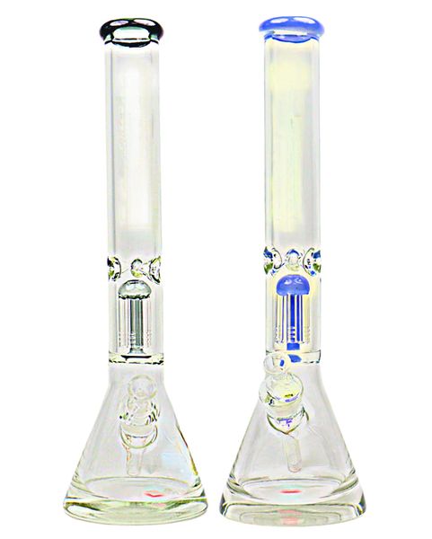 Vintage 9mm 18inch Tree Perc Glass Bong Water Narghilè Pipe con ciotola Vetro originale Fabbricato può mettere il logo del cliente da DHL UPS CNE