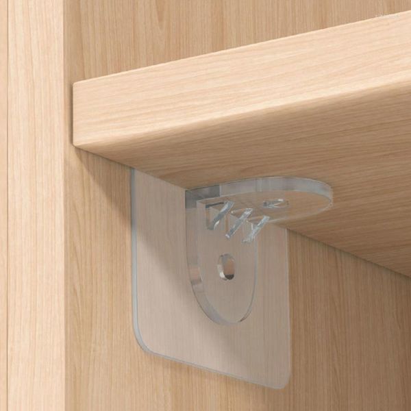 Haken, 4–16 Stück, selbstklebende Regalstützen-Heringe, bohrfrei, Nagel statt Halter, Schrank-Clips, Wandaufhänger