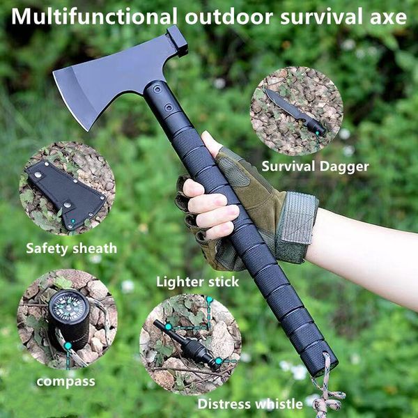 Apribottiglie Creativo Outdoor Multifunzionale Piccola Ascia da campeggio Strumento combinato portatile Riparazione di emergenza domestica Ascia Apribottiglie Chiave Sel