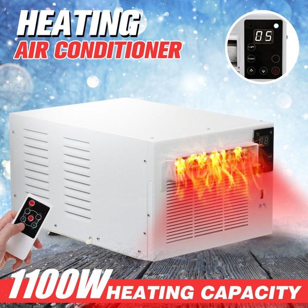 Fãs 1100W 2in1 Aquecedor de desktop aquecedor de ventilador de ar condicionado para casa banheiro de inverno Clother de controle remoto seco ar condicionado