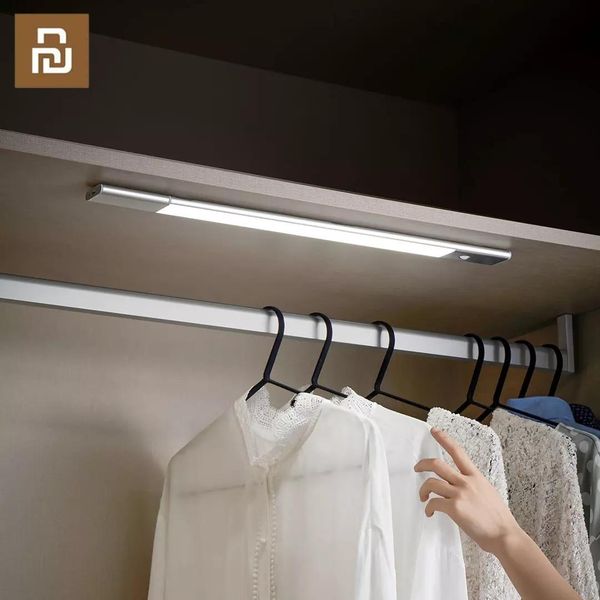 Acessórios YouPin Ezvalo Sensor sem fio Luz automática Indução inteligente Night Light LED Dormitório Bedroom Cozinha Stações Lâmpada de guarda -roupa