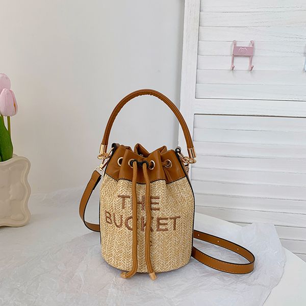 Borsa di paglia marc borsa a secchiello borsa a tracolla borse da donna borse da donna designer Tote portafoglio moda tutto-fiammifero borse classiche Ricamo Beach cross body