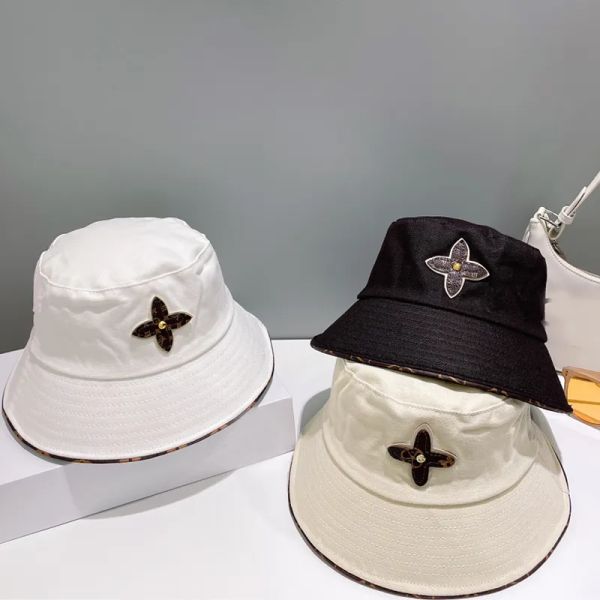 Cappelli da donna firmati Cappelli da pescatore di lusso Lettera Cappello da sole Baseball Lettera logo V Caps
