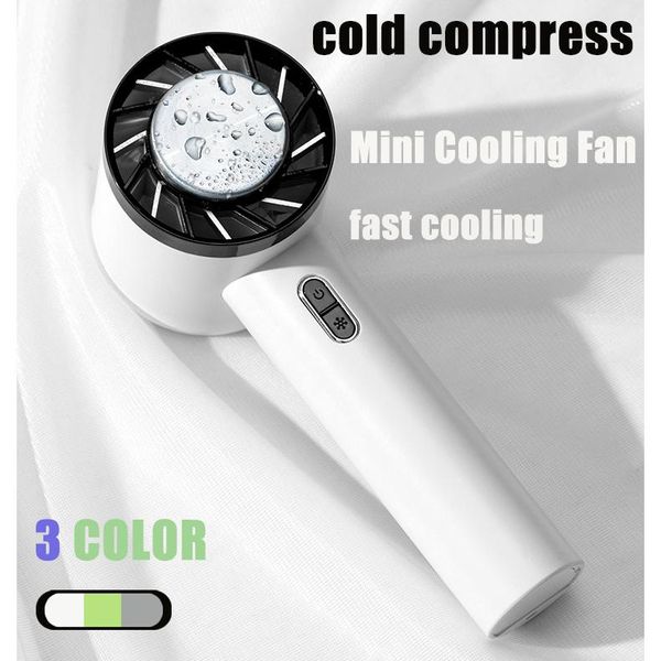 Fans Mini Handheld Mute Fan Halbleiter Kühlung Kühlung Tragbare Klimaanlage 2200 mAh Batterie USB Aufladbare Fan Outdoor