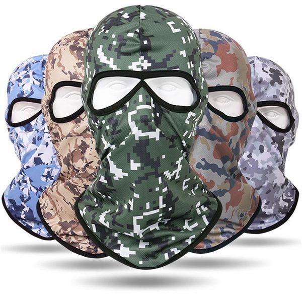 Maschera mimetica Foglio 3D stereo Maschera da caccia al tacchino Cappuccio ad asciugatura rapida Cappuccio facciale tattico completo Wargame Cs full230T