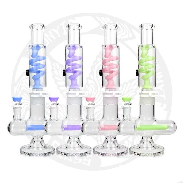 Tubi di fumo New Glcyerin Coil Recycler Colorf Narghilè Glyco Bong Inline Perc Zable Chilled Cool Summer Water Pipe Drop Delivery Hom Dhruz