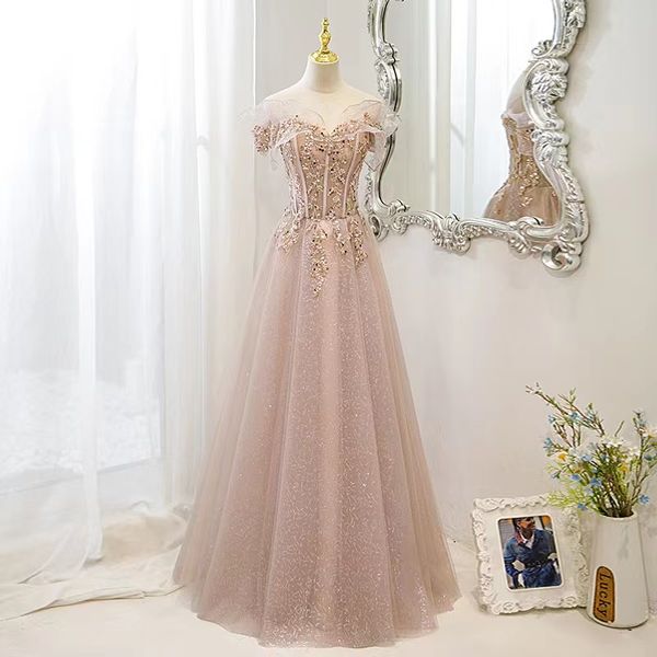 Mãe rosa sexy dos vestidos de noiva Vestidos profundos v altos de pescoço cristal