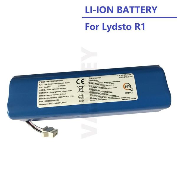 Parti Nuovo Lydsto originale Lydsto R1 ricaricabile Lion Battery Robot Piccellatore R1 Batteria R1 con capacità 5200MAH