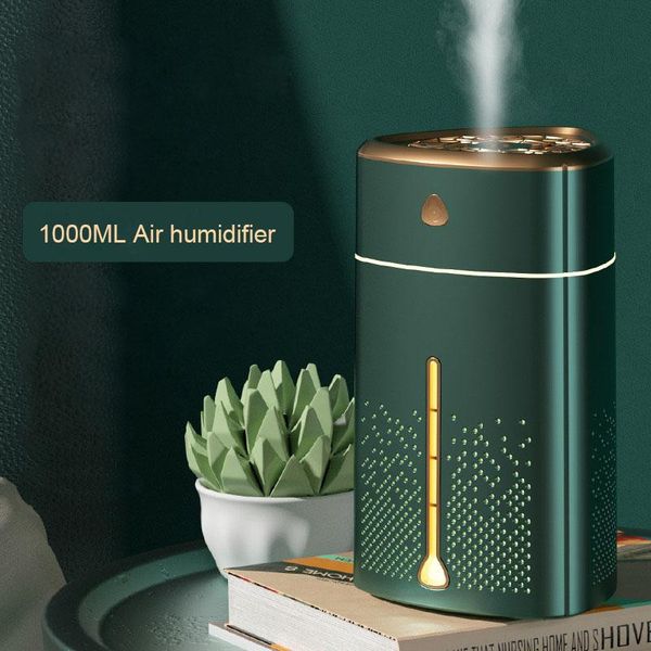 Eletrodomésticos Novo umidificador de ar de grande capacidade para casa USB Difusor de aromaterapia Cool Mist Maker 7 cores LED Night Light para escritório doméstico