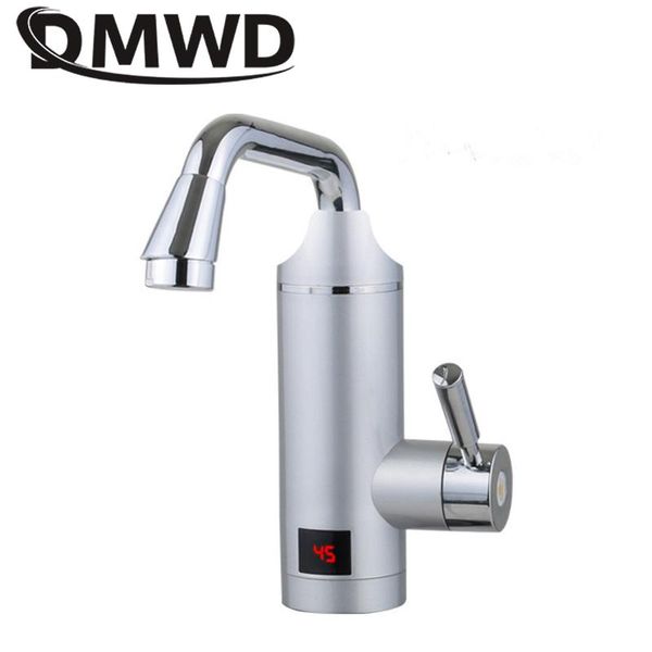 Aquecedores DMWD Electric Instant Hot Water Heater Temperatura LED Display sem tanque Aquecimento rápido Tor da torneira chuveiro TAP BAVIEL