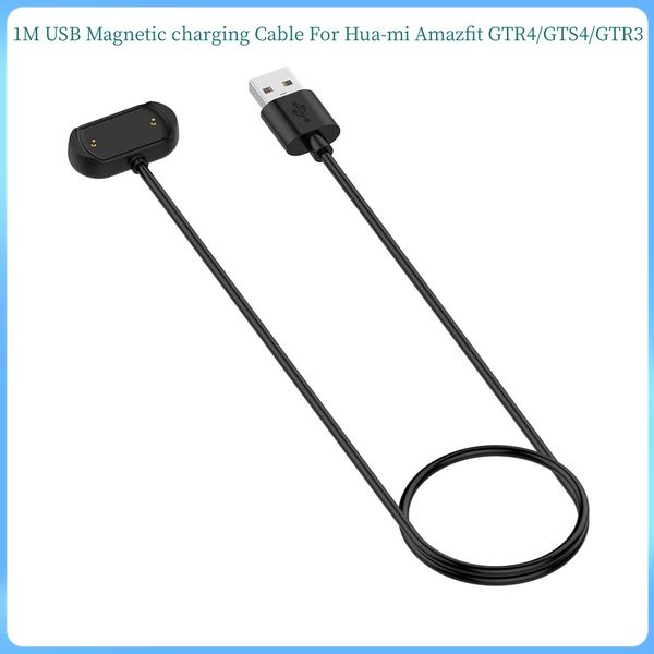 Konsumieren Sie Electronics 2PCS/Lot 1M USB Magnetic Fast Ladekabel für Hua-Mi Amazfit GTR4/GTS4/GTR3 Smart