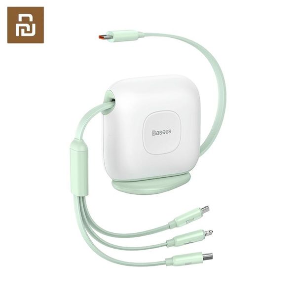 Zubehör 2022 YouPin Basis 100W 3 in 1 USB C -Kabel für iPhone 13 12 11 Pro Ladegerät Micro USB Typ C Schnellladungskabel für Samsung YouPin