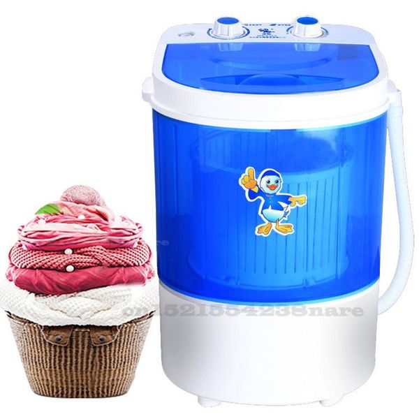 MACCHINE 260W Mini lavatrice semiautomatica da 4,5 kg PP Plastica a singolo secchio a motore puro lavatrice per bambini con disidratazione