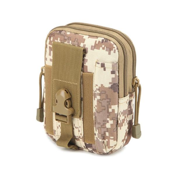 Bolsas de cintura Men Canvas Saco de telefone Purse da carteira de cinto de quadril bolsa Poche Pochete Homem Fashion Camouflage Outdoor 1PC Money Card