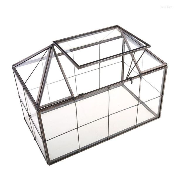 Ювелирные мешочки стеклянная террариум коробка прозрачная геометрическая форма.