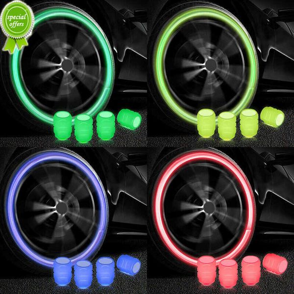 NOVAS MINI CABELO DE VÁLVULAS DE PONOS DE CARRO DE CARRO DE CARRO LUMININADOS CAPS DE TEMPO UNIVERSAL BOCOS DE TONOS FLUORESCENTES TAP CABE ATRADAGEM