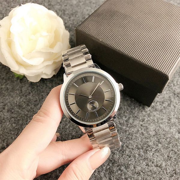 Fashion Fudal Full Brand Watch Watch Men Women Style Steel Metal Band Quartz Luxury с логотипом Clock AR 74