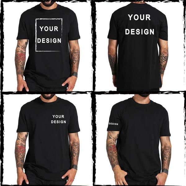 Camisetas masculinas Tamanho da UE 100% Algodão Camiseta Faça seu design Text Homens Mulheres Imprimir design original Tshirt de alta qualidade Tshirt 230512