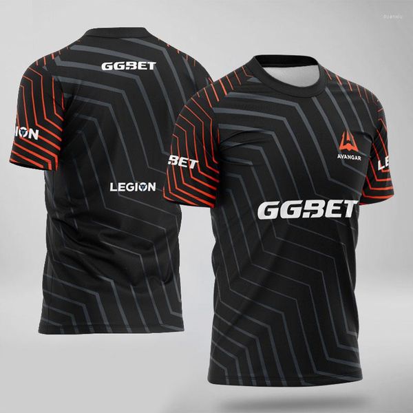 Camisetas masculinas CS Go Avangar Team uniformes Jersey Fãs T-shirt Men Women Women personalizado Tee camiseta Roupas