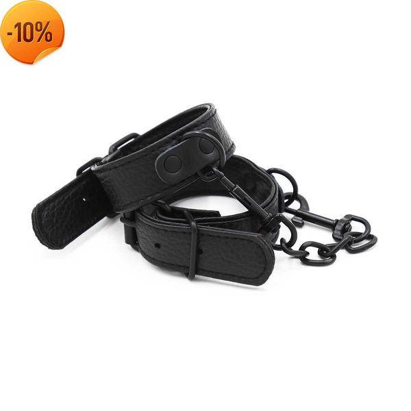 Massaggio Bondage sessuale Bdsm Manette con catena in metallo Schiavo fetish per adulti SM Vincolante Giocattoli sessuali per donne Coppie 18+ Negozio di sesso erotico