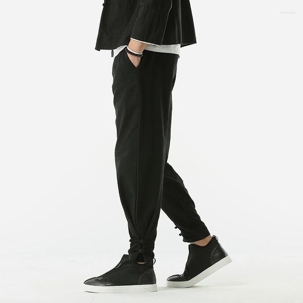 Pantaloni da uomo Stile Cotone Lino cinese Harem Estate Uomo 2023 Maglione primaverile Casual Maschile Light RunneR