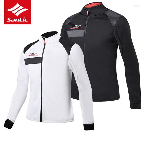 Rennjacken Santic Pro Team Fahrradjacke Herren Winter Thermofleece MTB Rennrad Winddicht Warm Fahrrad