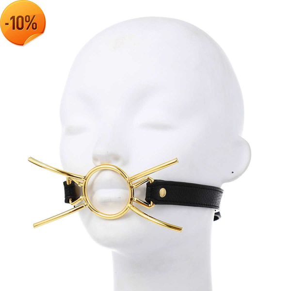 Massage Spinnen X Style O Ring Mund Gag Sex Toys mit einstellbaren Einschränkungen Gurt für Frauen Fetisch Rollenspiel BDSM Bondage Orale Fixierung