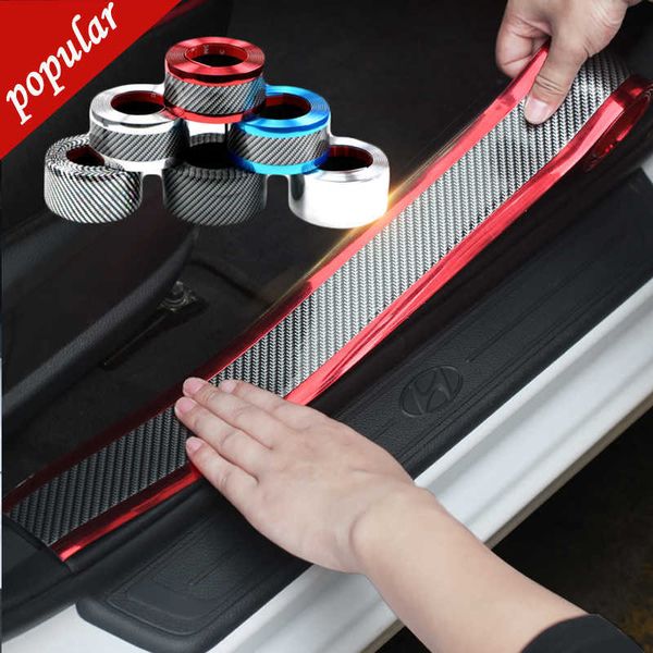 Neue Auto Aufkleber Schutz Film Auto Tür Kante Anti Scratch Tür Sill Schützen Carbon Fiber Bumper Anti-kollision Aufkleber auto Styling