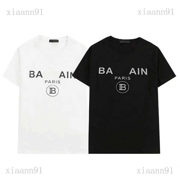 Designer Mode Luxus Neue klassische Balman T-Shirt klassische Goldprägung gedruckten Buchstaben Balman T-Shirts Mode Herren und Frauen Casual Marke Brief Paar T-Shirt