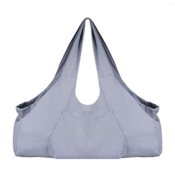 Bolsas ao ar livre Vestido de dança de bolso lateral Dança de grande capacidade Transportador de fitness ginástica Tote Yoga Mat Sling Sling Acessórios de ombro Sólido