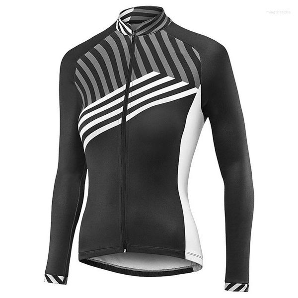 Jaquetas de corrida de manga longa Ciclismo Jersey Bicycle Roupas de bicicleta MTB Bib Sports Sports Team Pro Motocross Mx Mountain Road Top Women Women