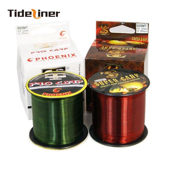 Tideliner Lenza da pesca in nylon 500m alimentatore per carpe partita canna da pesca super forte Potenza 5 55KG -25 72KG Diametro 0 20-0 5MM 1 5 # -8 0 # 253p