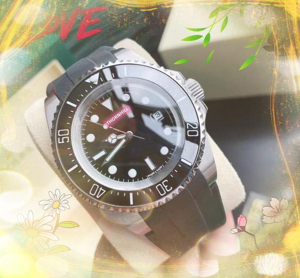 High-End-Design Männer Big Dial Automatische Maschinenuhren 43mm Gummi Super Clock Man Business Casual Armbanduhr Montre de Luxe