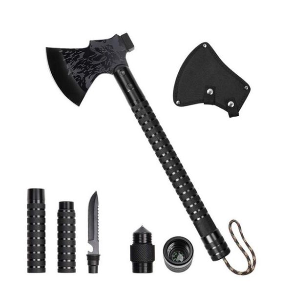 BIJL Camping dobrável AX AX Multitool Kit Sobrevivência Equipamento de emergência Camp portátil Axe Outdoor Ax Axe Wild Survival Tool DropShipping