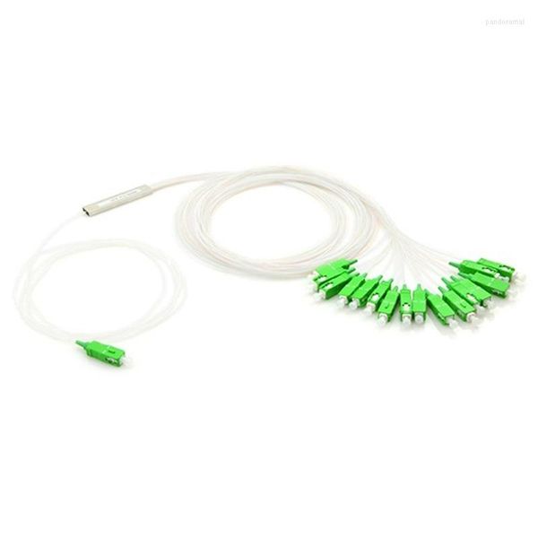 Attrezzatura per fibra ottica LOTTO di 10 1x16 PLC SM Splitter ottico tipo tubo SC APC