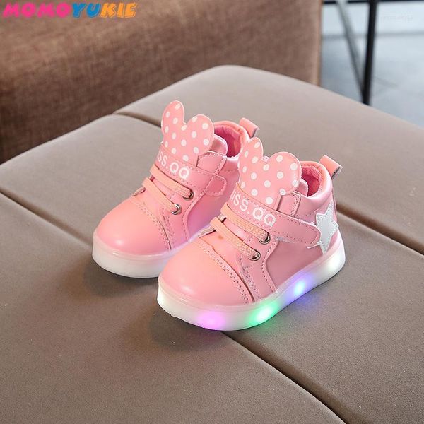 Scarpe da ginnastica per bambini Led Sneakers luminose Bambini Hook Loop Fashion Luminoso per ragazze Ragazzi Uomini Donne Scarpe da skate Ragazza Ragazzo Bambini