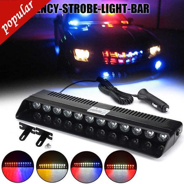 Neue 12V 12W Notfall LED Strobe Licht Polizei für Auto Lkw Rot Blau Gelb Weiß LED Flasher Beacon warn Lampe Auto Licht Montage