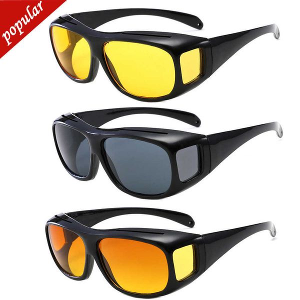 Nuovi occhiali da guida per auto Occhiali da sole per la visione notturna Occhiali da guida notturni Occhiali da pilota Occhiali da sole HD unisex Occhiali con protezione UV