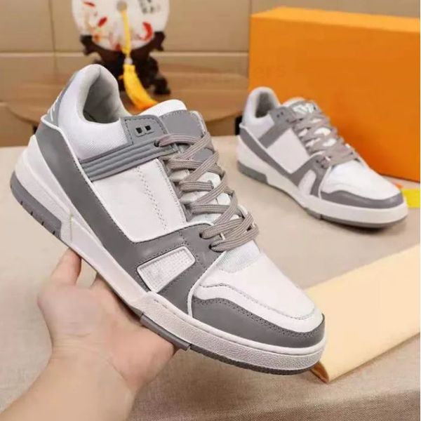 Heiße Freizeitschuhe Reise Leder Elastic Ace Sneaker Mode Dame Flache Designer Lauftrainer Buchstaben Frau Schuh Plattform Männer Gym Turnschuhe RG18