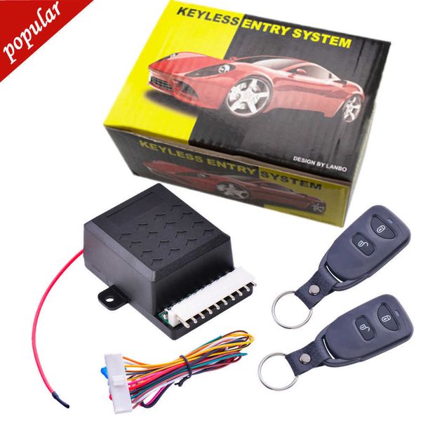 New Universal Car Auto Remote Central Kit 12V Door Lock Locking Vehicle Keyless Entry System Pulsante Start Stop con 2 telecomandi