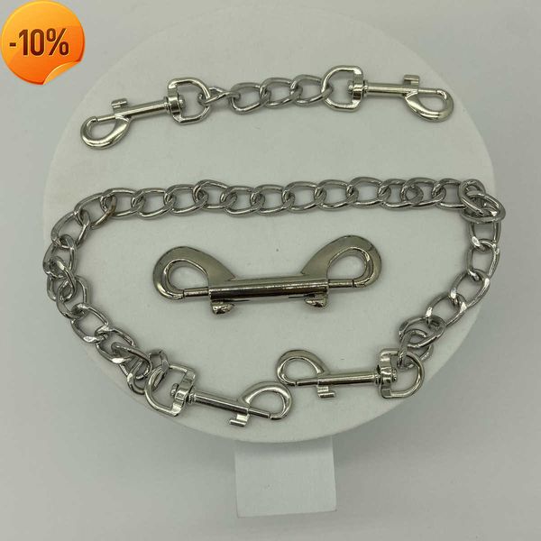 Massagem BDSM Bondage Connection Metal Lock Sex Toys Fetish Eróticos Restrições Acessórios para mulheres homens Para mão Corrente de gancho de tornozelo