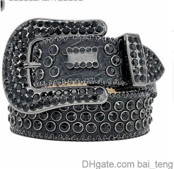 cintura di design cintura bb simon cintura da uomo per donna cinture di diamanti lucidi nero su nero blu bianco multicolore con strass bling come cintura regalo Fabbrica wholesalex