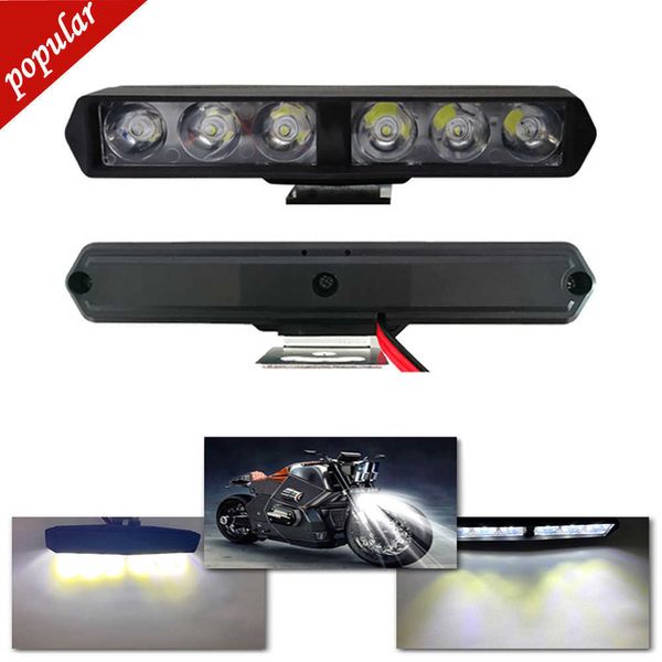 Новый DRL Flash 6led Motorcle Motorcle Furlight Spotlights Вспомогательные лампы с высокой яркости Электромобиль модифицированные луковицы