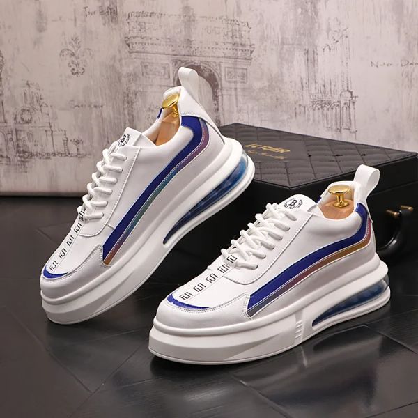 2023 Spring New Men White Shoes Sneakers Comfort per uomo in pelle Super Sport Shoes Running Boys School